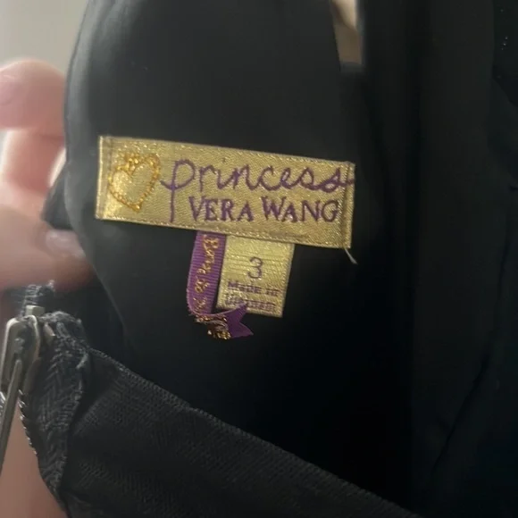 Princess Vera Wang - black dress size 3 - Picture 6 of 6